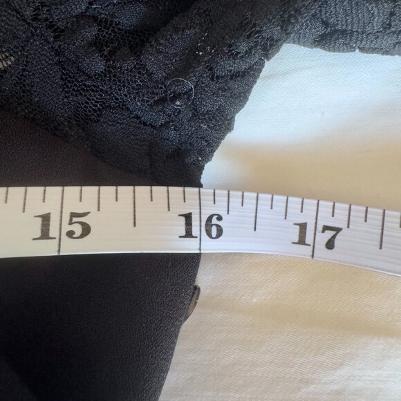 Alice & Olivia Black Ruched Long Sleeve Cocktail Dress - Picture 8 of 11